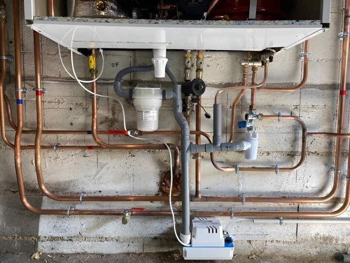 Installation plomberie système de chauffage Lardy